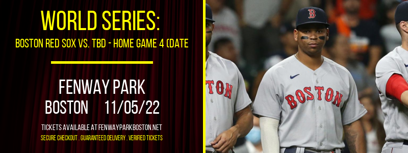 World Series: Boston Red Sox vs. TBD [CANCELLED] at Fenway Park
