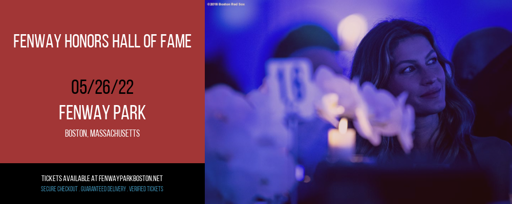 Fenway Honors Hall of Fame at Fenway Park tickets Fenway Honors Hall of Fame at Fenway Park
