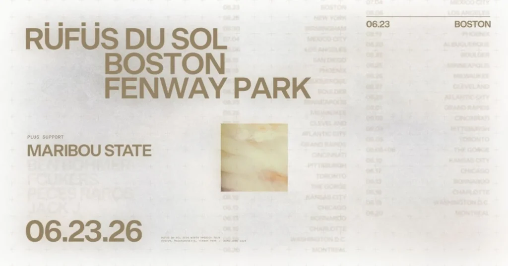 Rufus Du Sol at Fenway Park